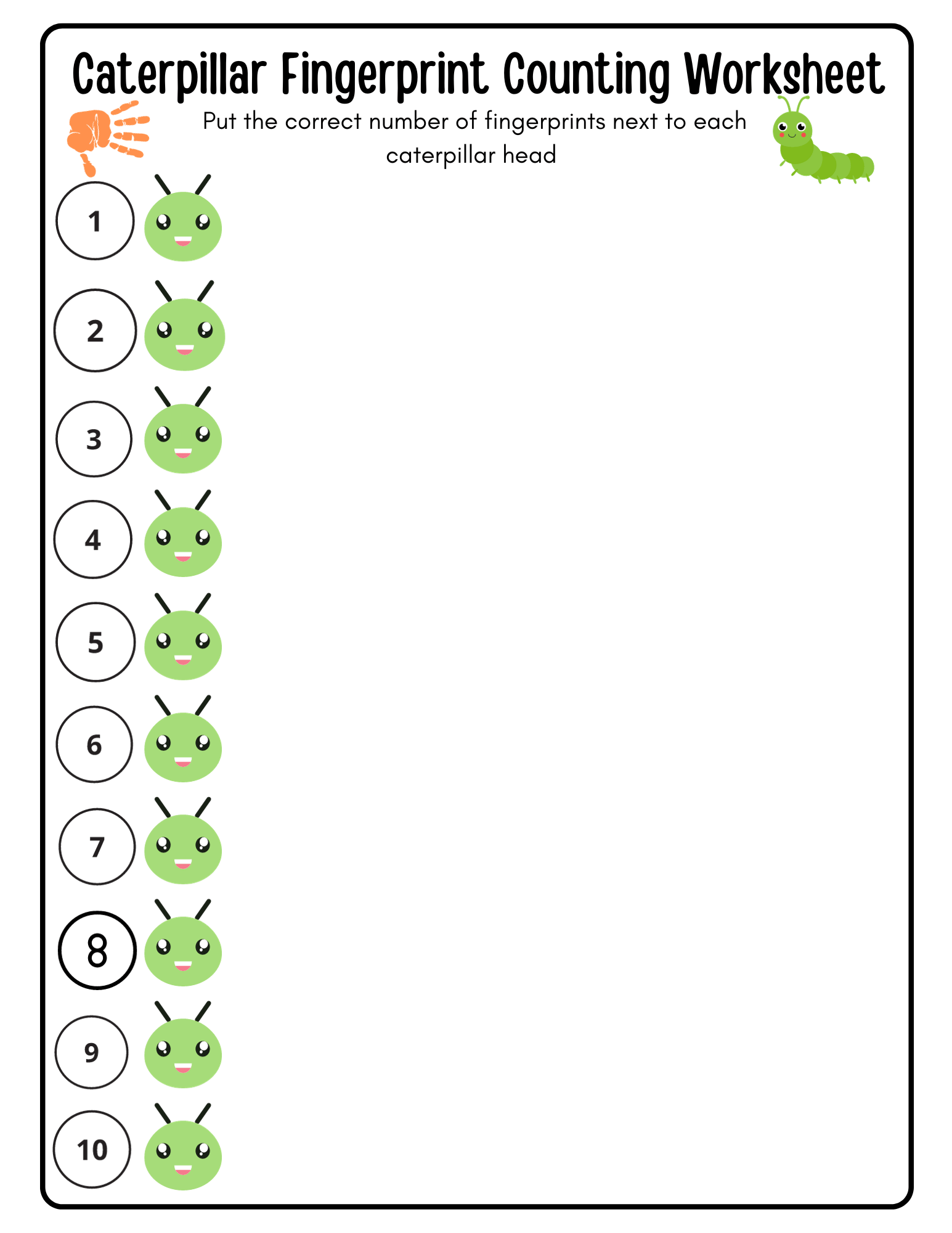 Fingerprint Counting Worksheets Activities Free Printables Fingerprint Counting Worksheets Activities Free Printables